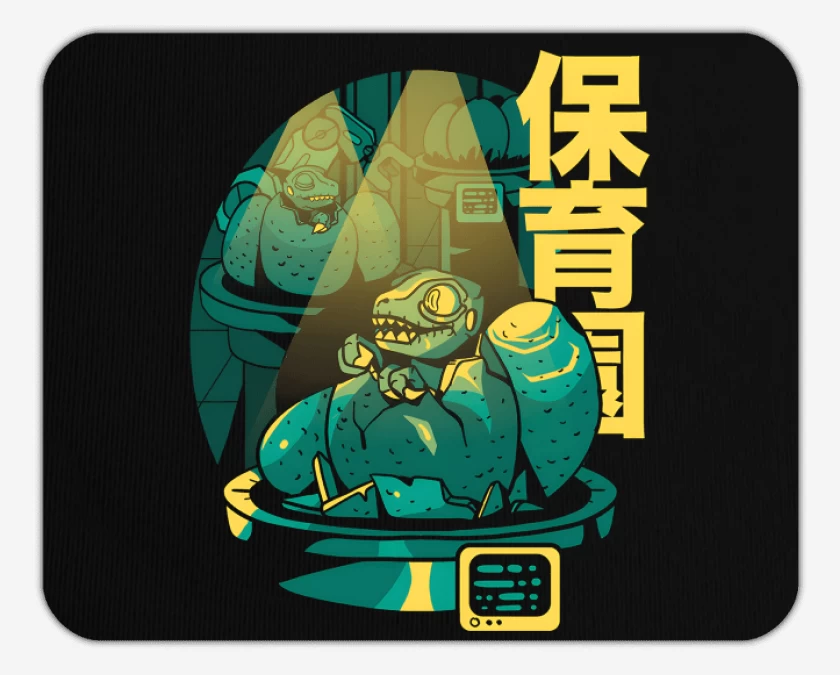 Mousepad Negro de Bebelociraptor