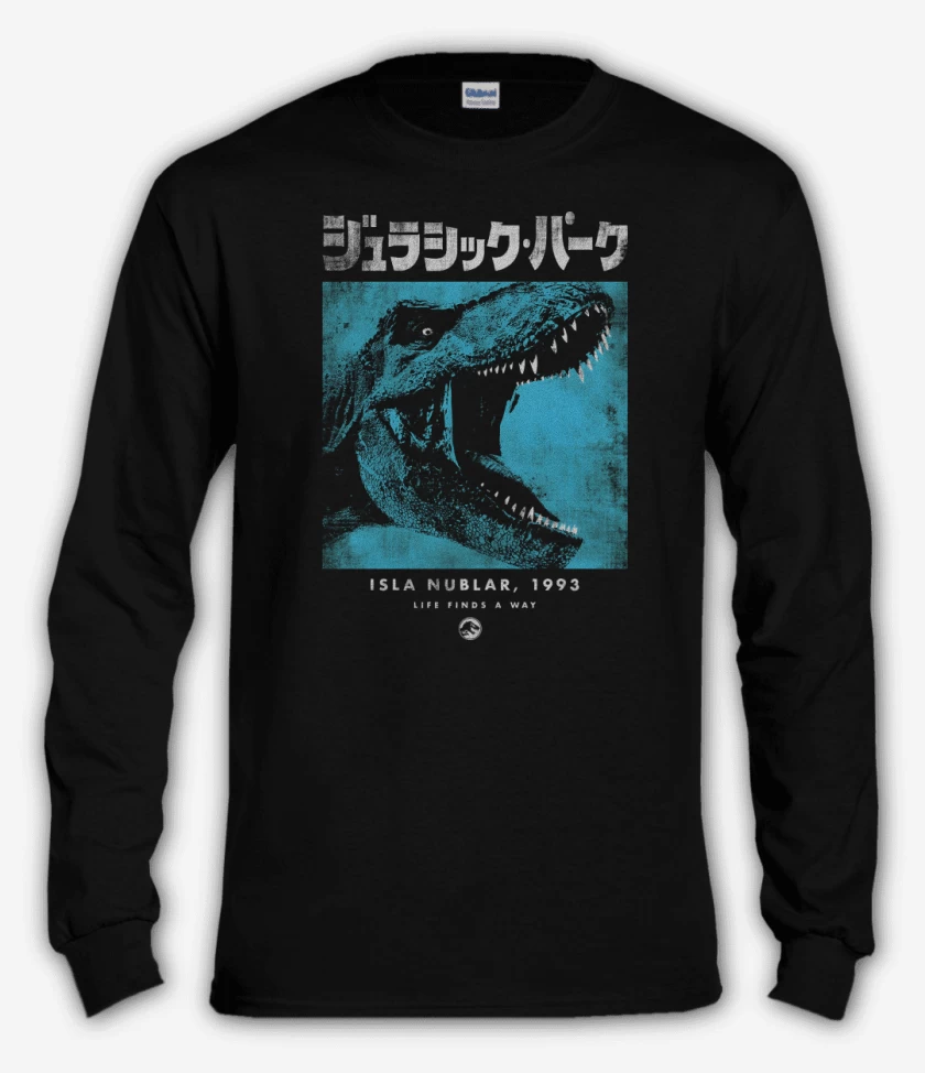 Polera manga larga Jurassic Park Japo