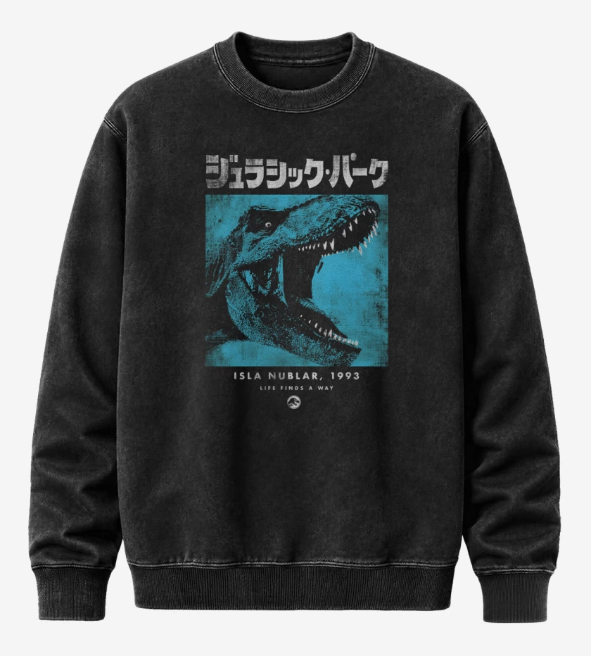 Poleron Polo Acid Wash Jurassic Park Japo