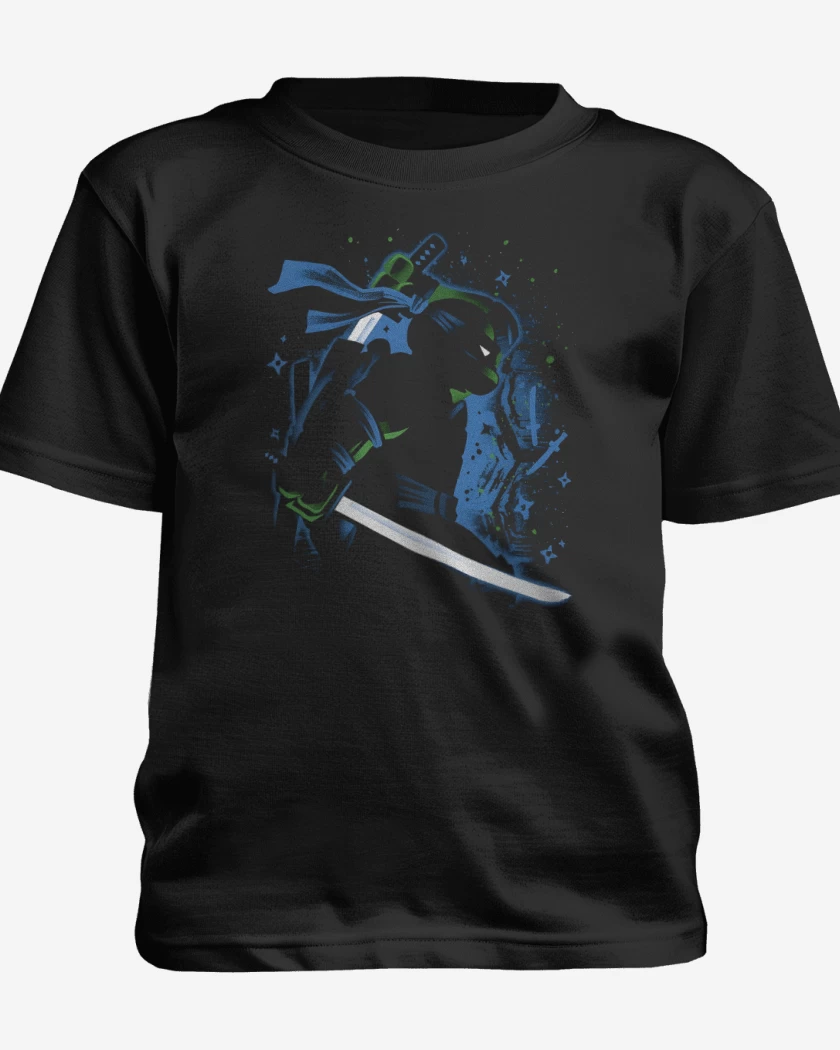 Polera de niño Negro de Tortuga Leonardo