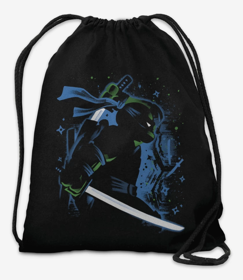 Mochila Negro de Tortuga Leonardo