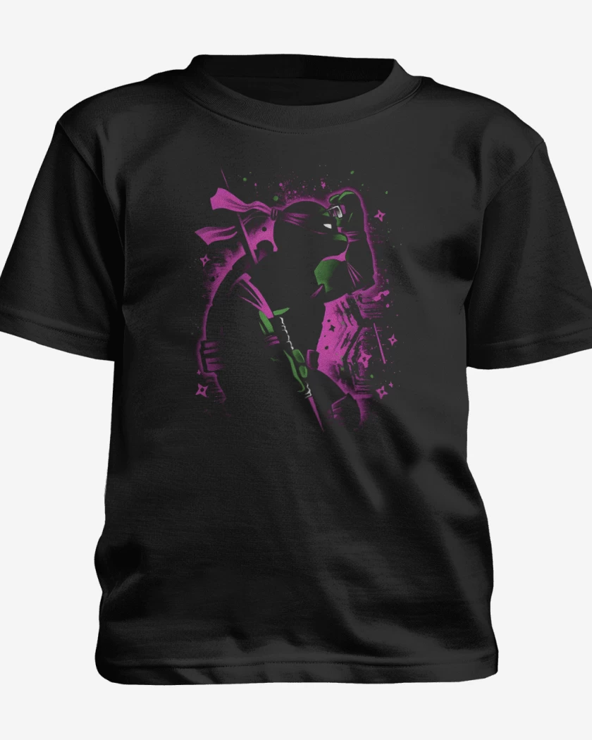 Polera de niño Negro de Tortuga Donatello