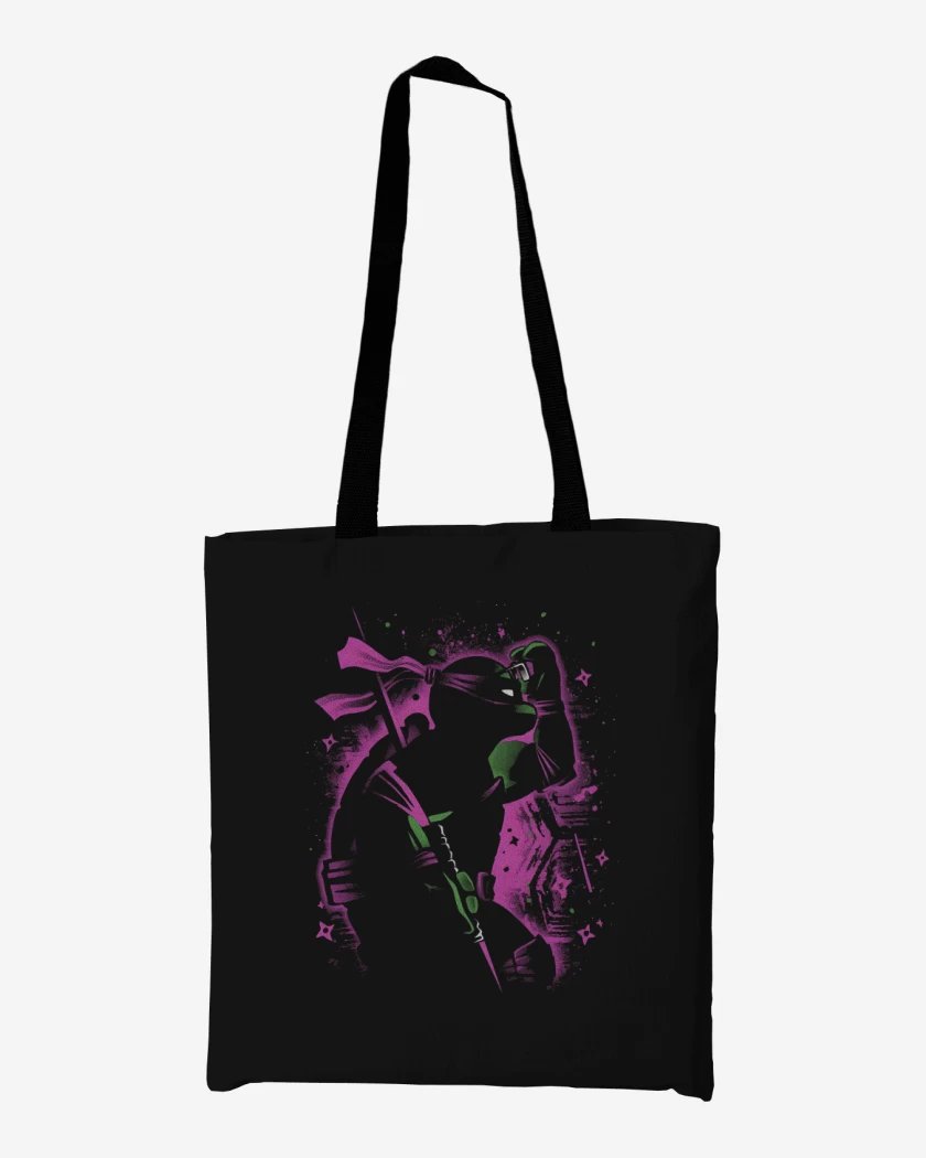 Totebag Negro de Tortuga Donatello