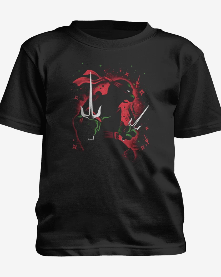 Polera de niño Negro de Tortuga Raphael