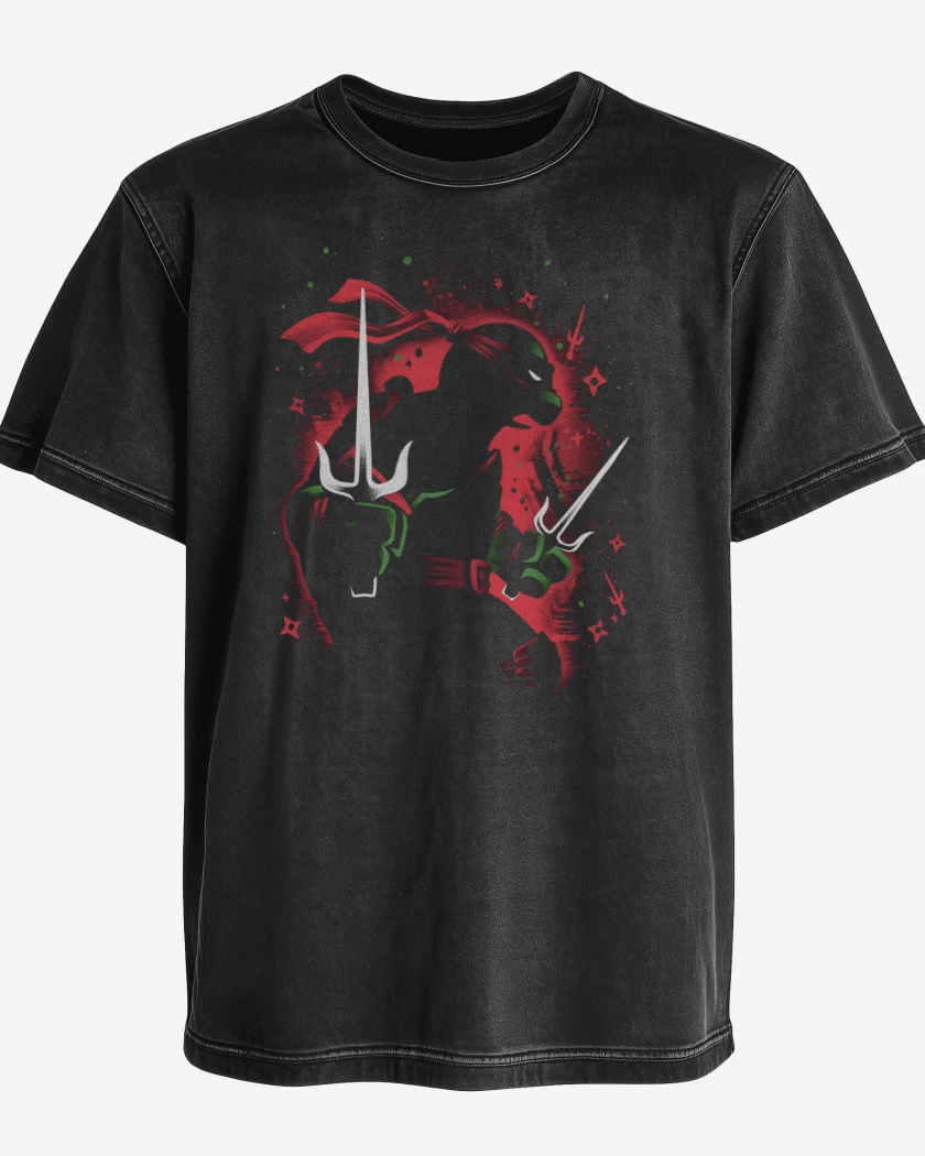 Polera desgastada Tortuga Raphael