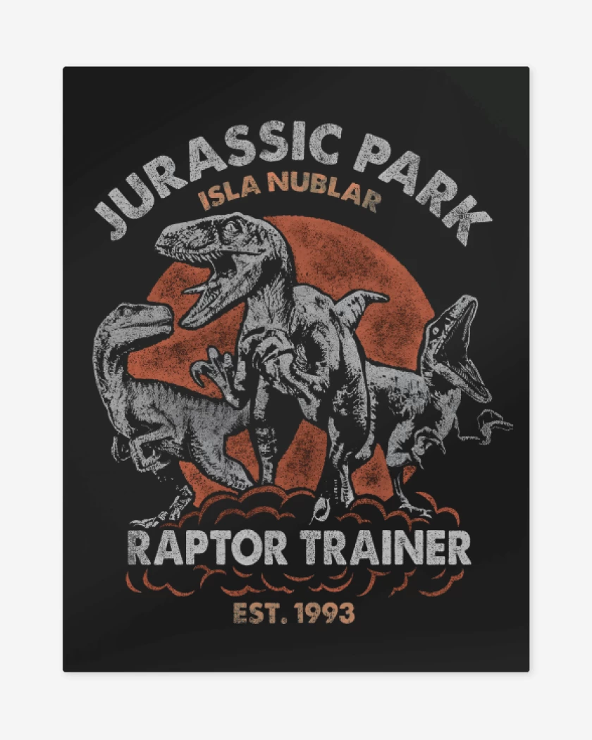 Print metalico Entrenador de Raptors 