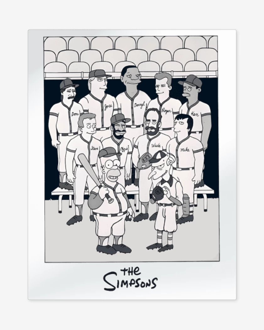 Print metalico Blanco de Campeones 1992