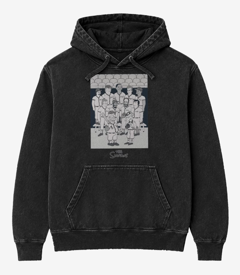 Poleron Canguro Acid Wash Negro de Campeones 1992