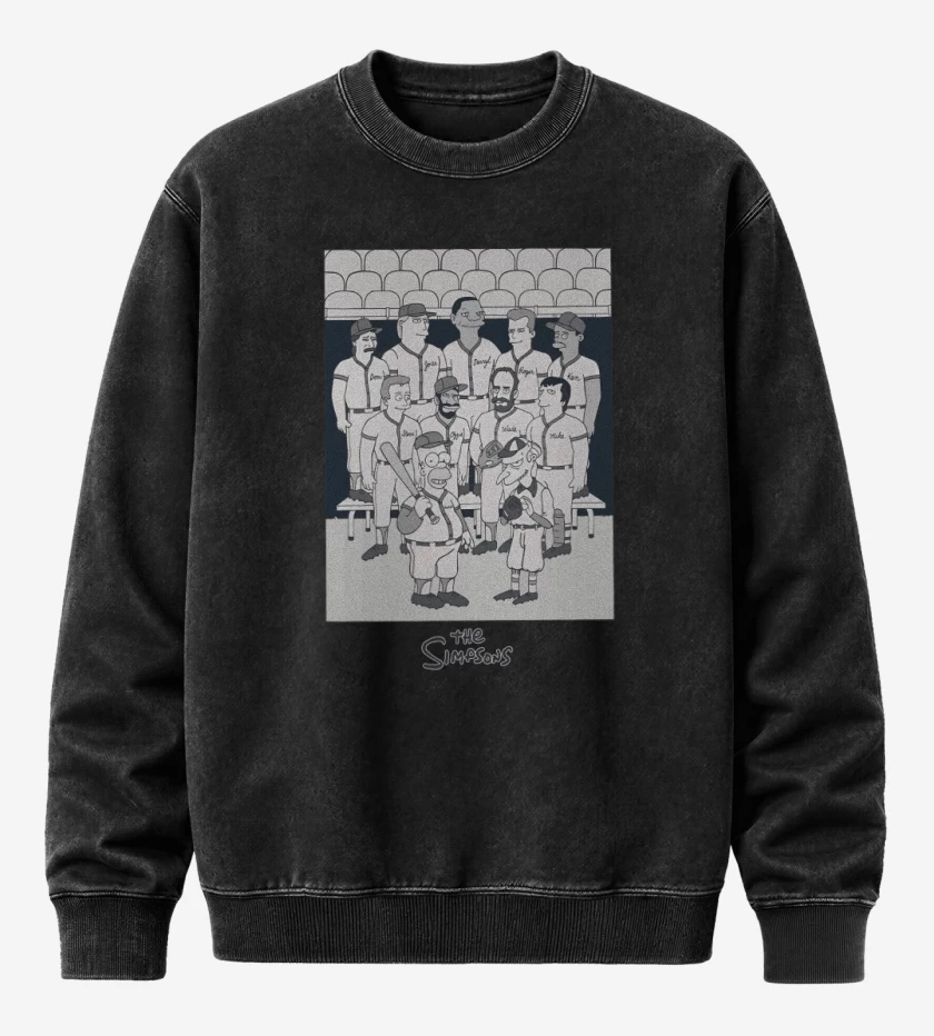 Poleron Polo Acid Wash Negro de Campeones 1992