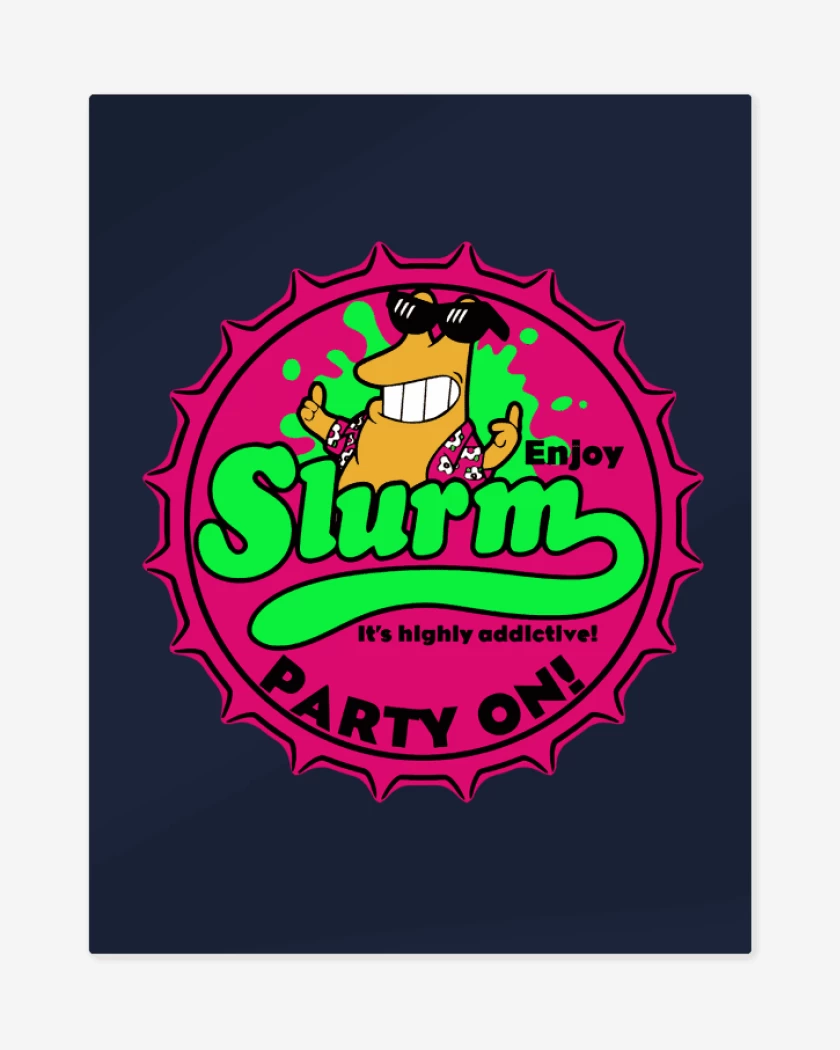 Print metalico Azul Marino de Tome Slurm