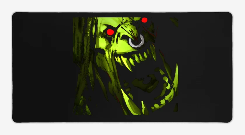 Mouse pad Gamer Negro de Grom Hellscream