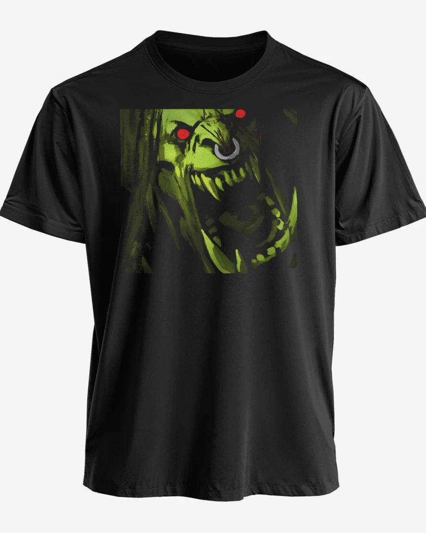Polera premium Negro de Grom Hellscream