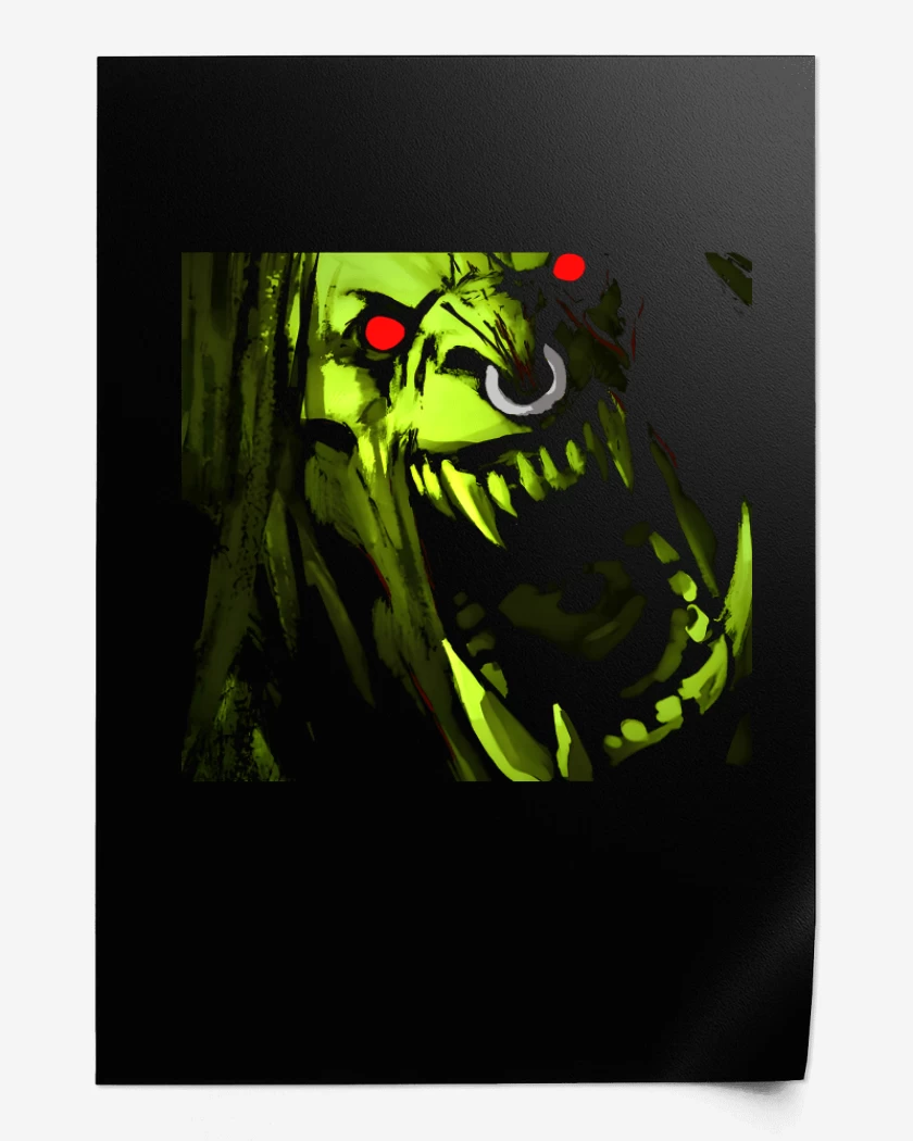 Print Negro de Grom Hellscream