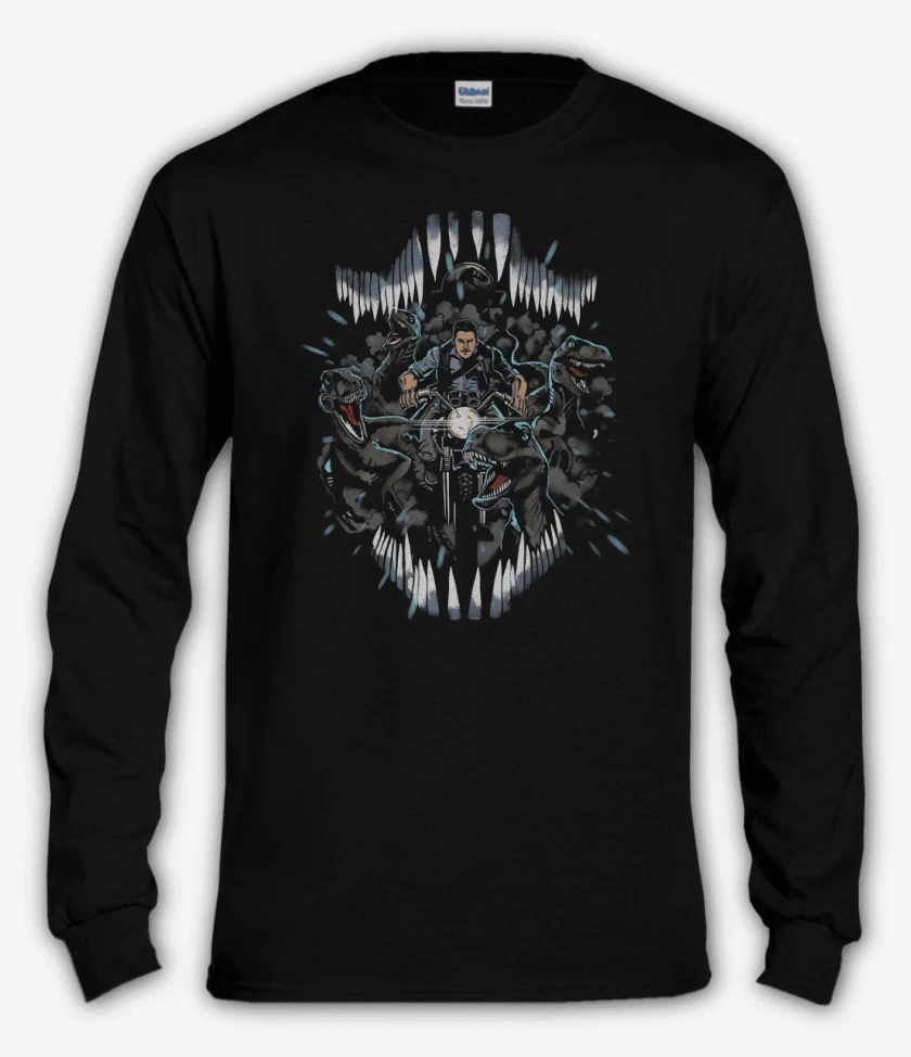 Polera manga larga Negro de Escuadrón Raptor