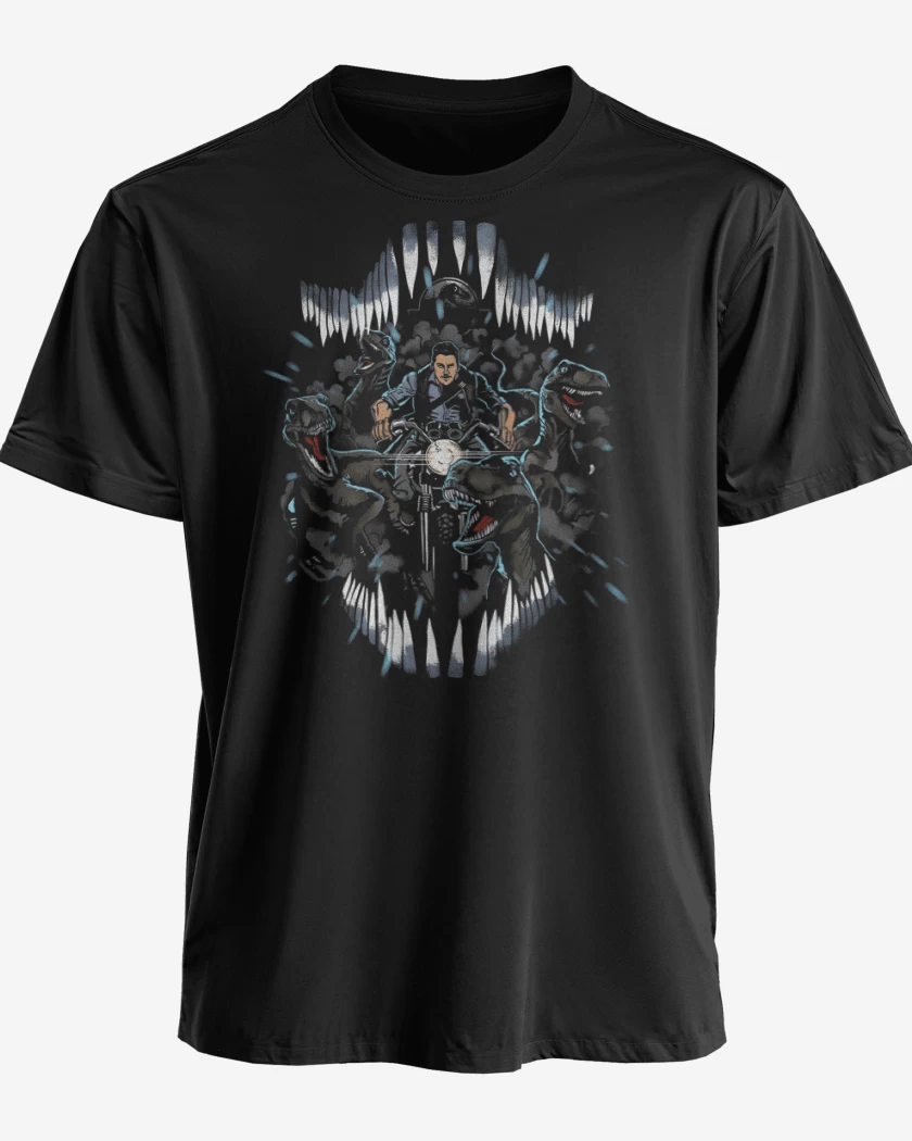 Polera premium Negro de Escuadrón Raptor