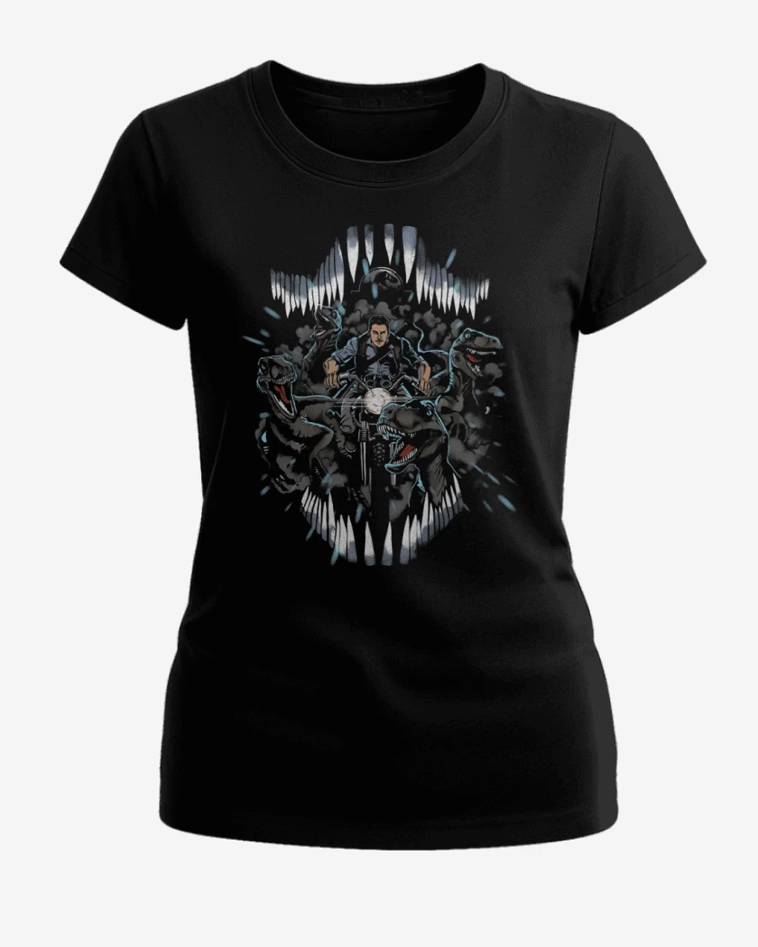 Polera de Mujer Negro de Escuadrón Raptor