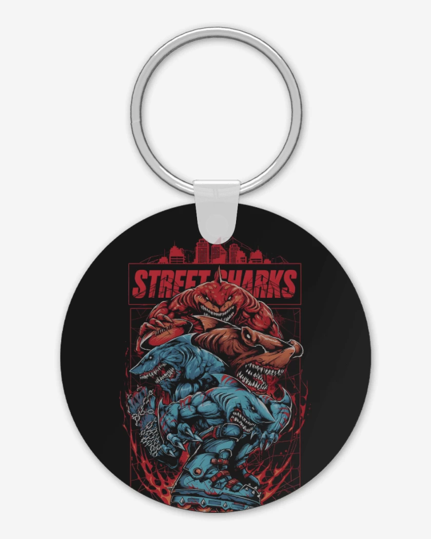 Llavero Negro de Street Sharks