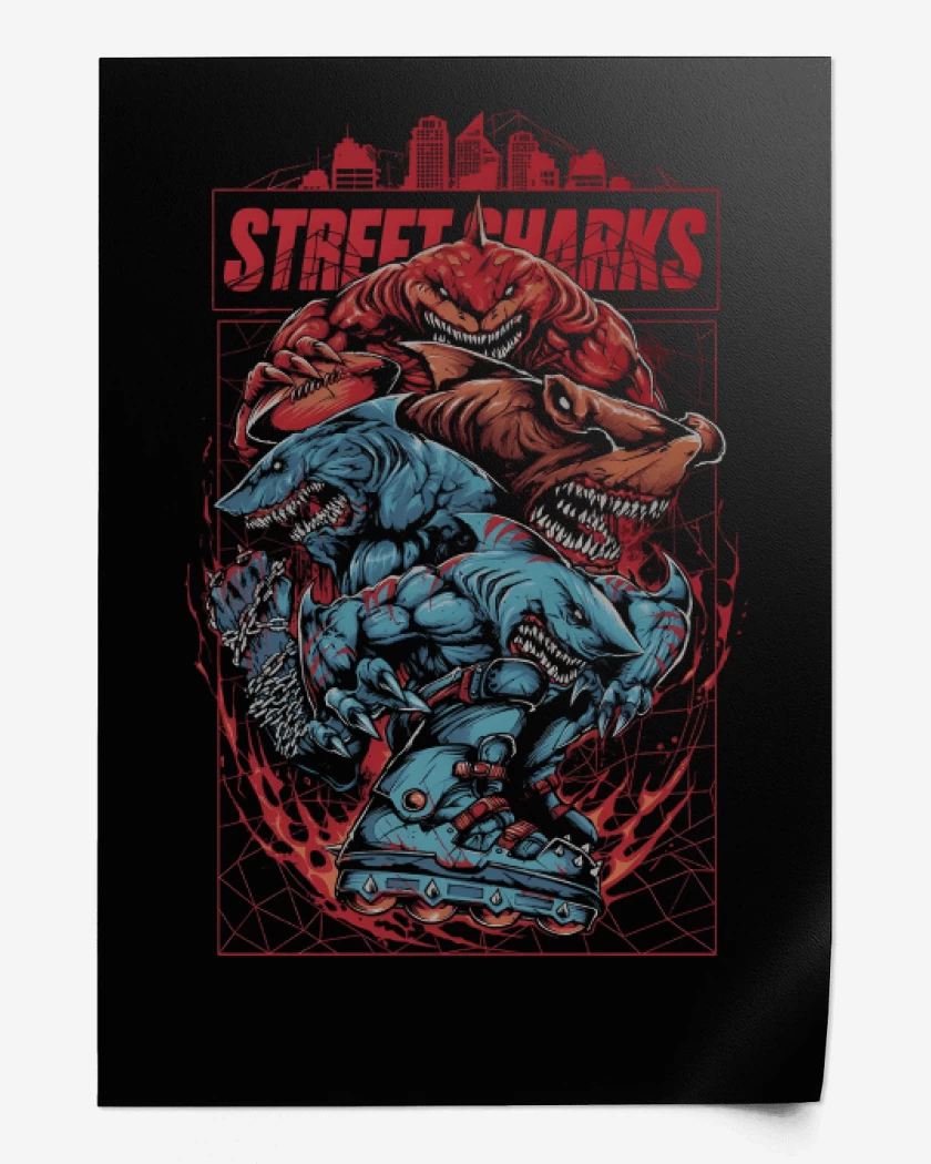 Print Street Sharks