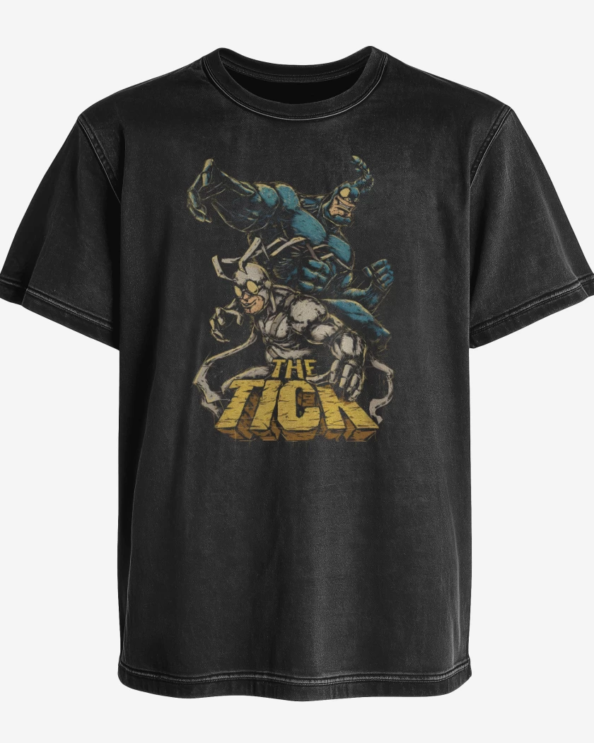 Polera desgastada Tick la garrapata