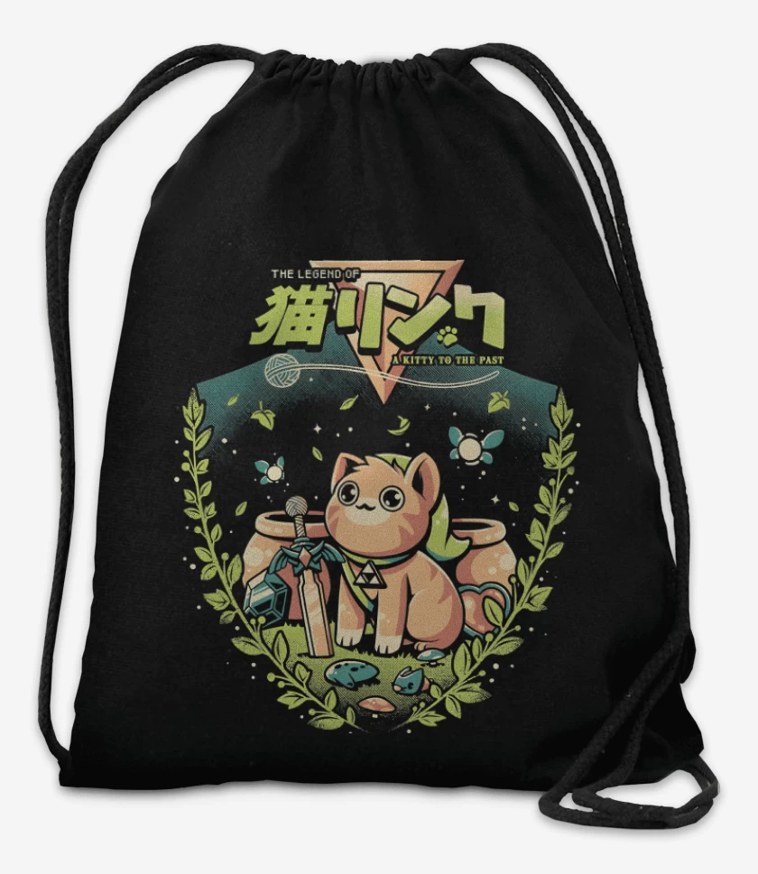 Mochila Negro de Un Gatito del Pasado