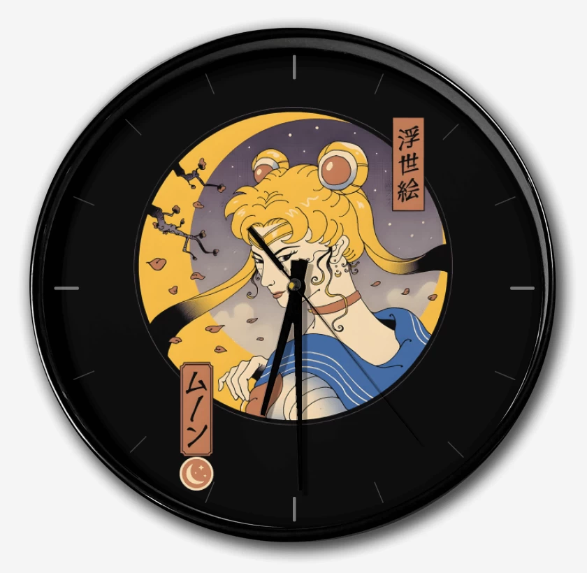 Reloj Negro de Sailor Ukiyo-e