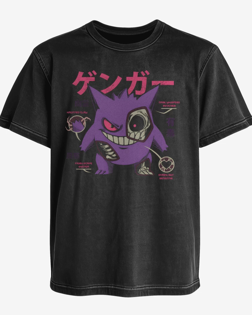 Polera desgastada Anatomía de un Gengar