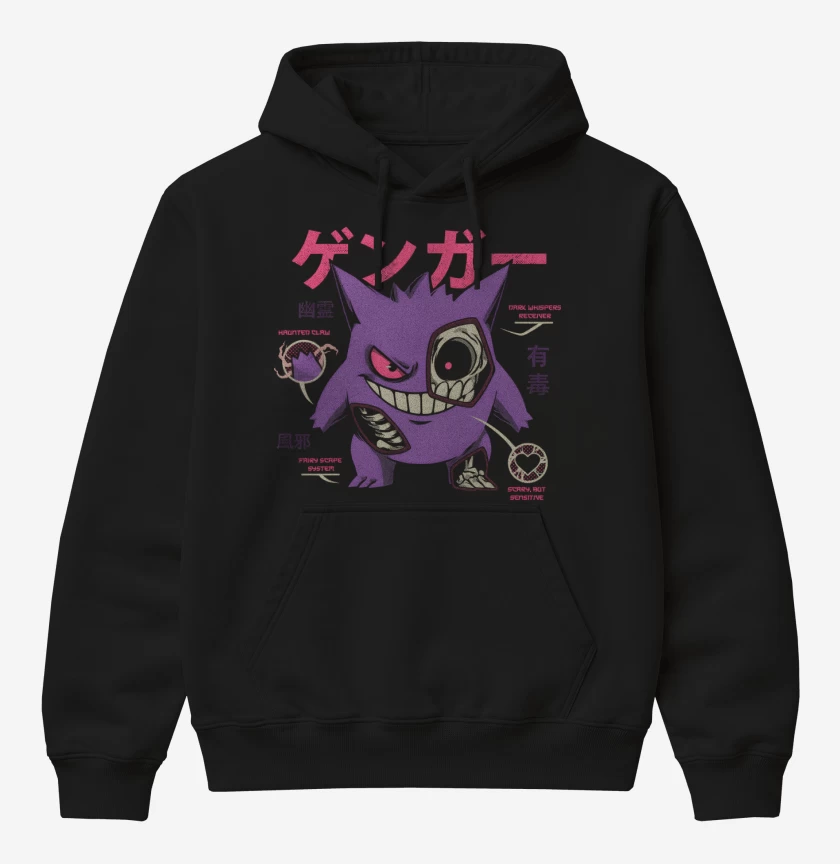 Poleron Canguro básico Anatomía de un Gengar