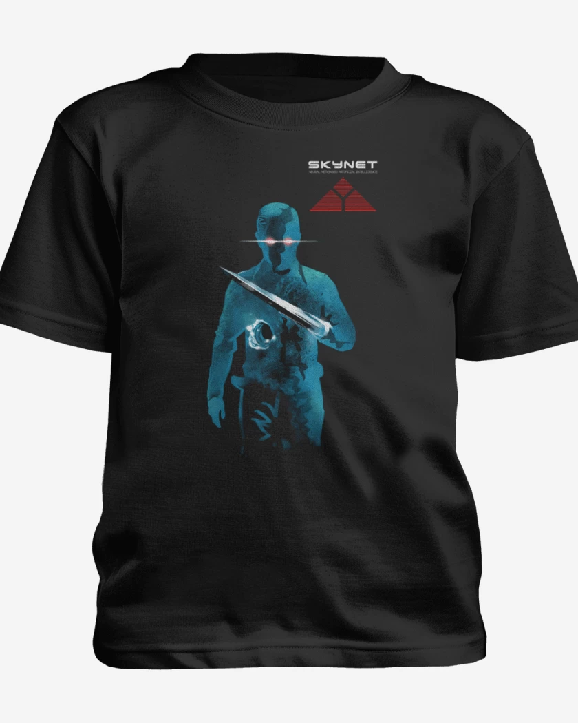 Polera de niño Negro de T 1000 Skynet