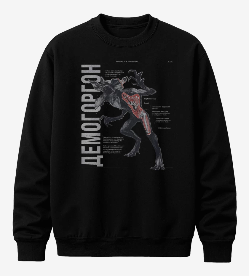 Poleron polo Anatomía del Demogorgon
