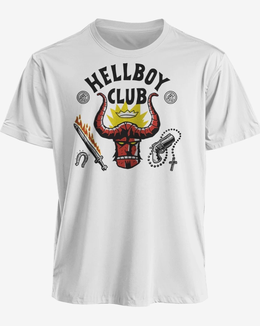 Polera premium Blanco de Hellboy Club