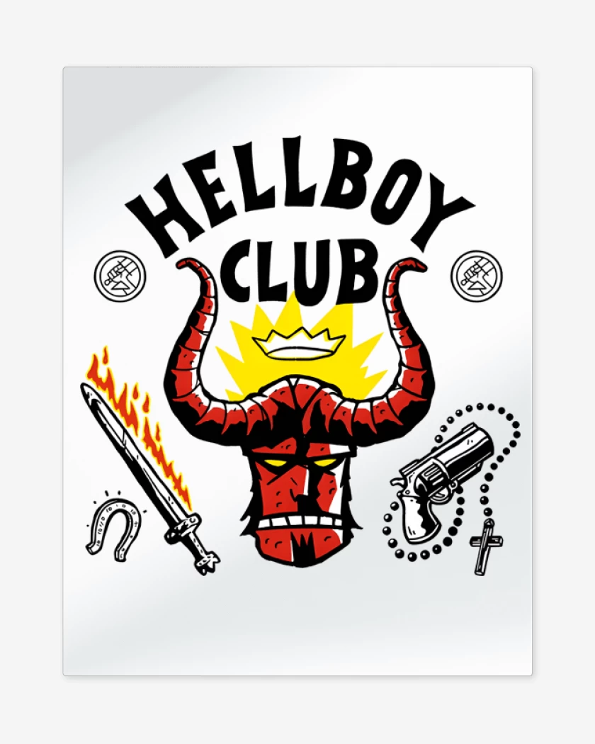 Print metalico Hellboy Club