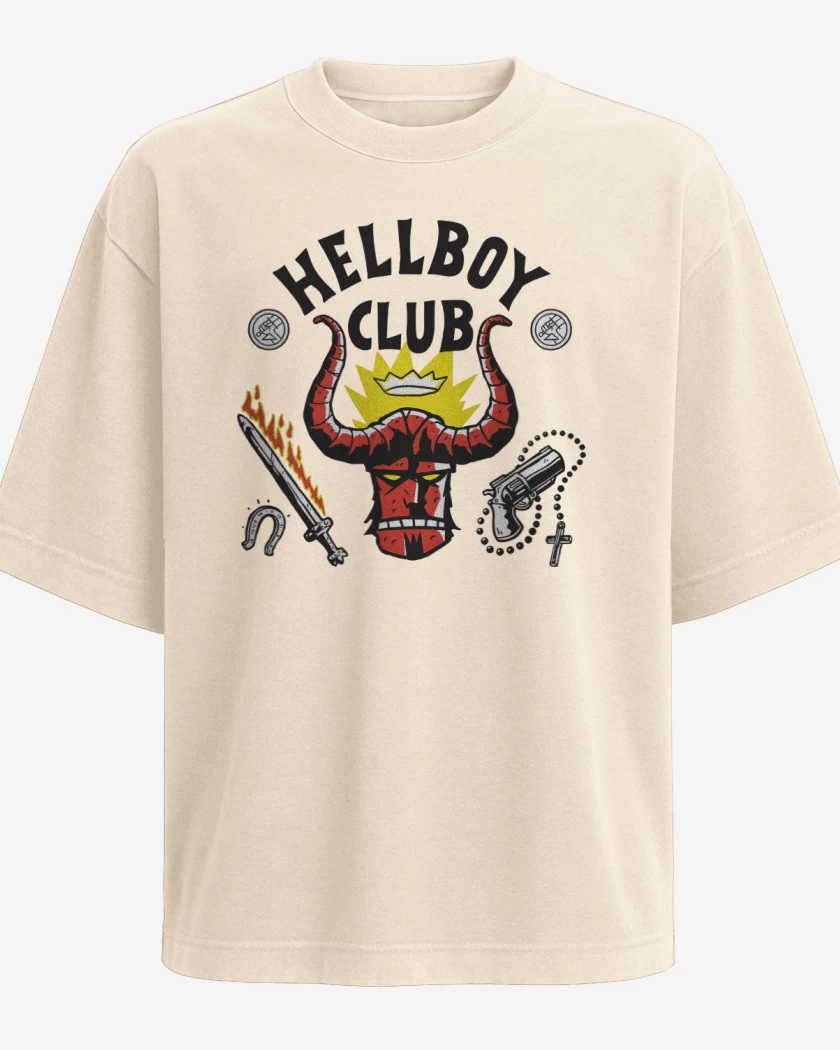 Polera Oversize Hellboy Club