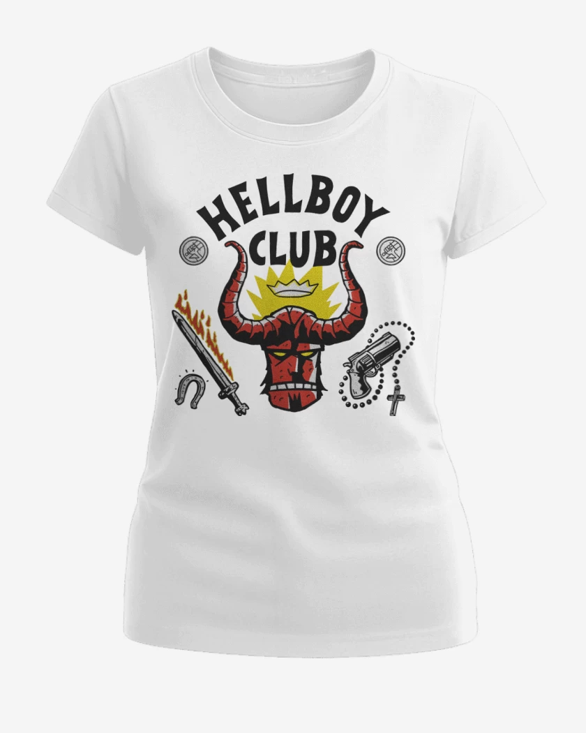 Polera de Mujer Blanco de Hellboy Club
