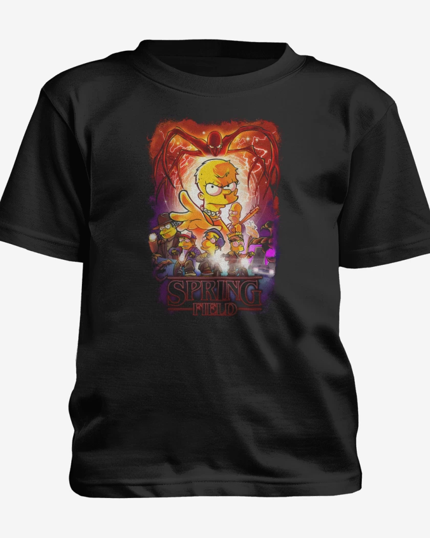 Polera de niño Negro de Spring Field