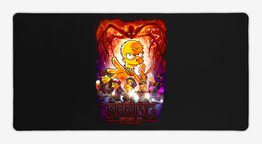 Mouse pad Gamer Negro de Spring Field