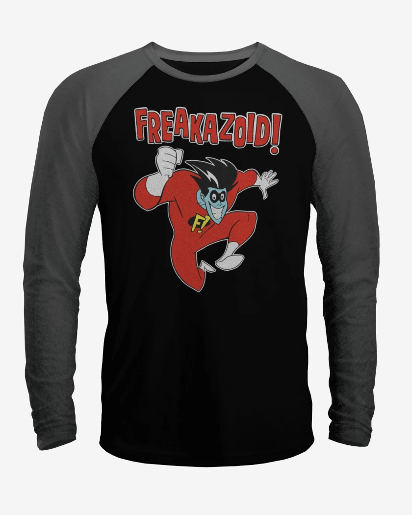 Polera Raglan Negro / Negro Heather de Freakzoid