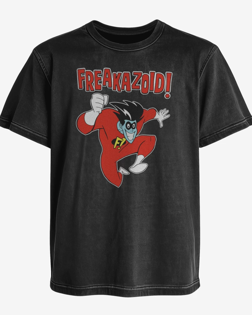 Polera desgastada Negro de Freakzoid