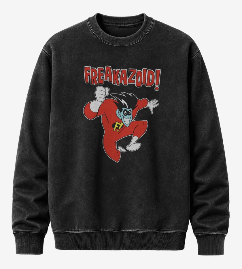 Poleron Polo Acid Wash Negro de Freakzoid