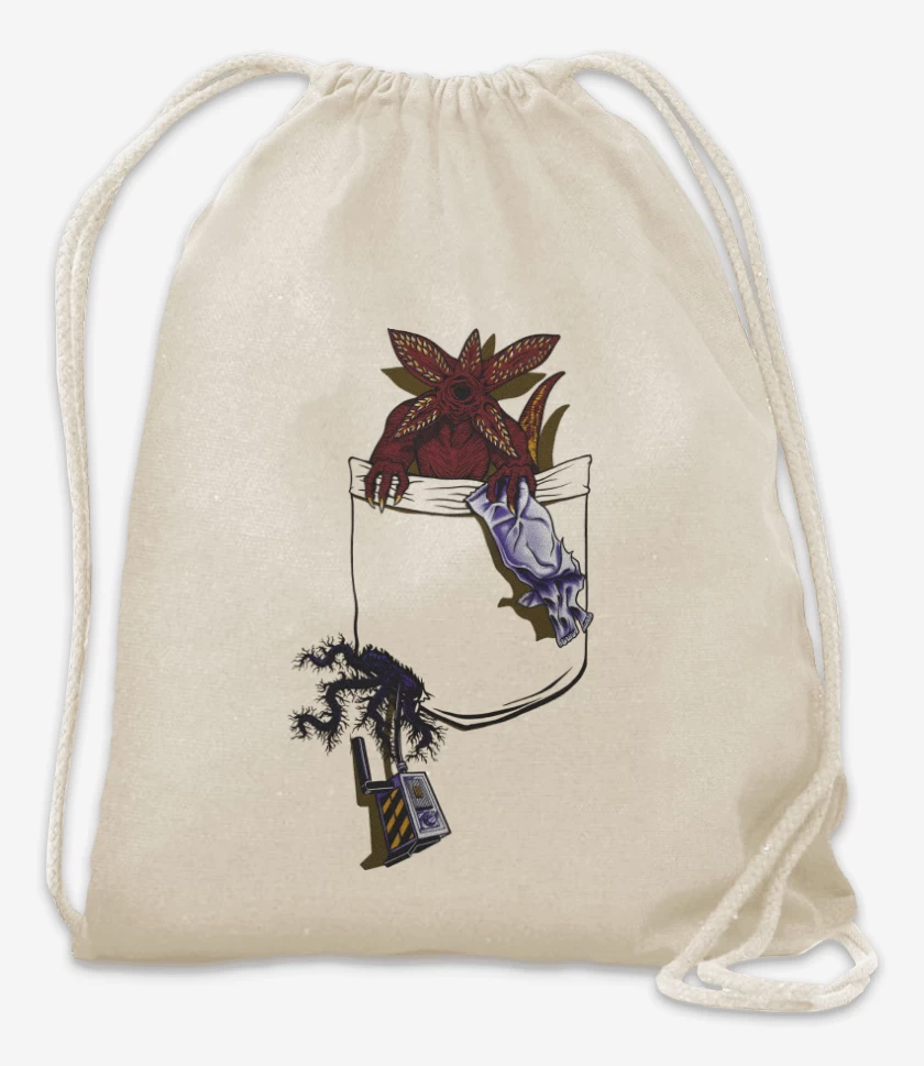 Mochila Blanco de Demogorgon de Bolsillo