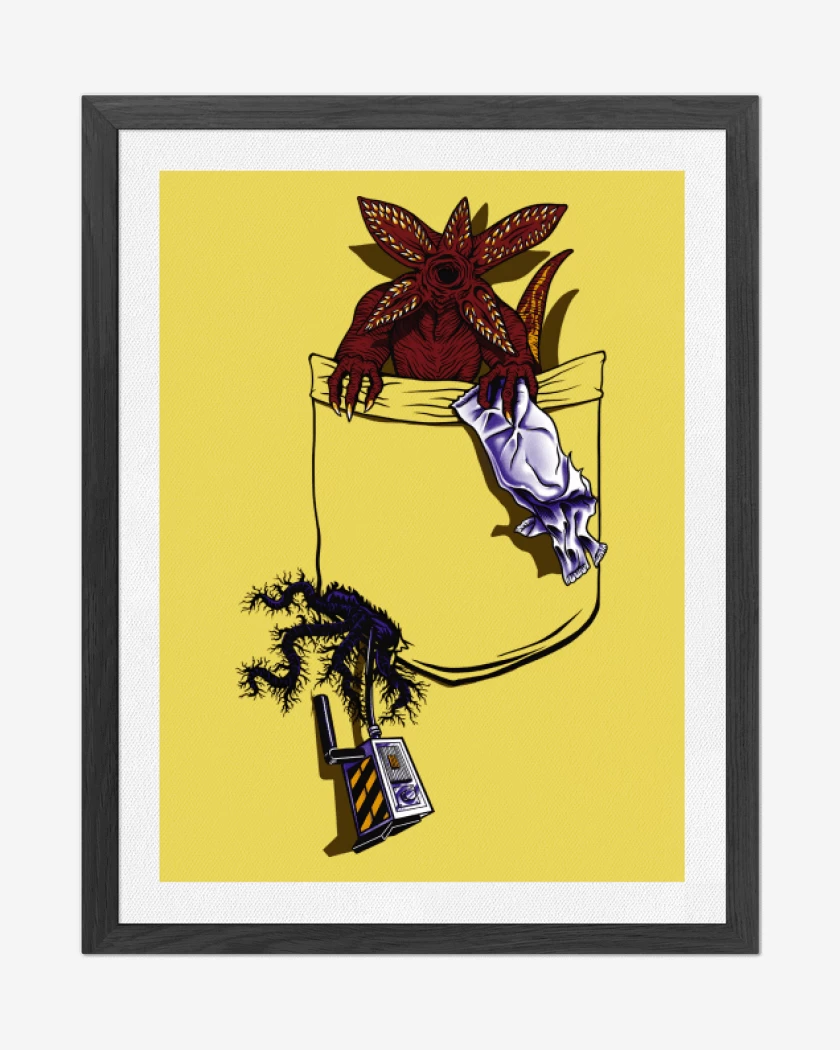 Cuadro decorativo Amarillo de Demogorgon de Bolsillo