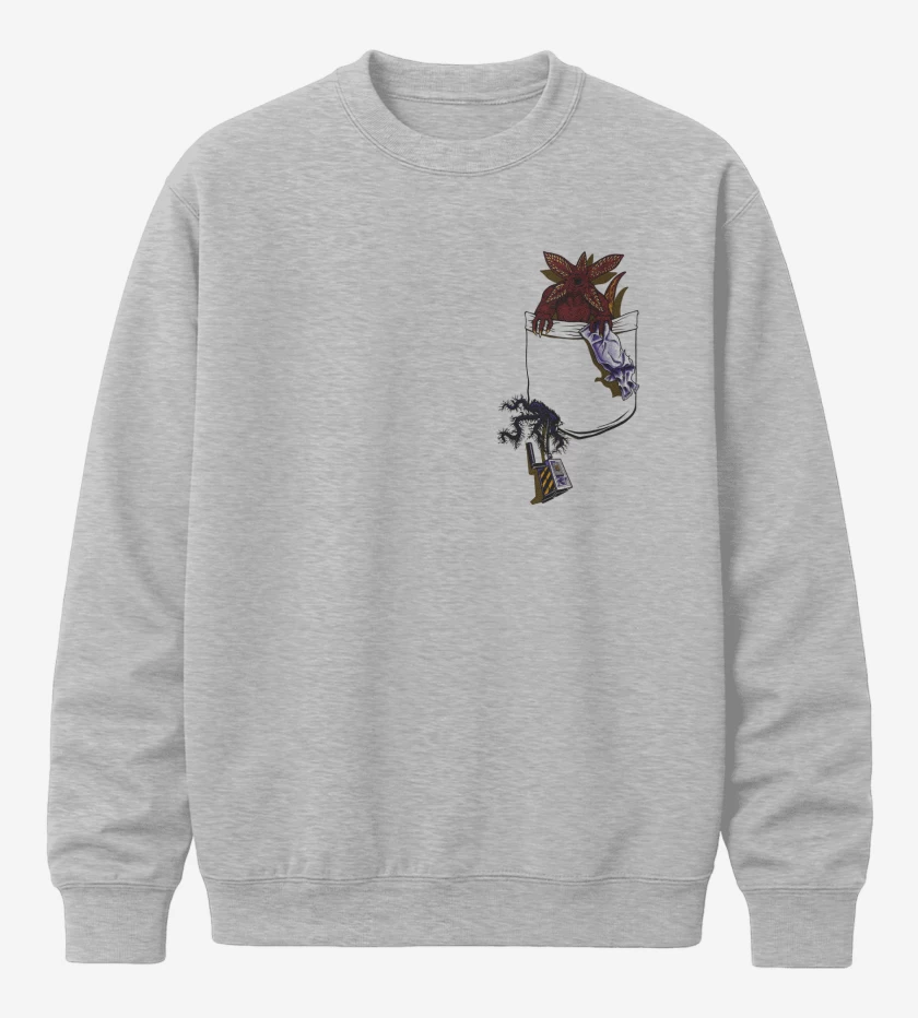 Poleron polo Demogorgon de Bolsillo