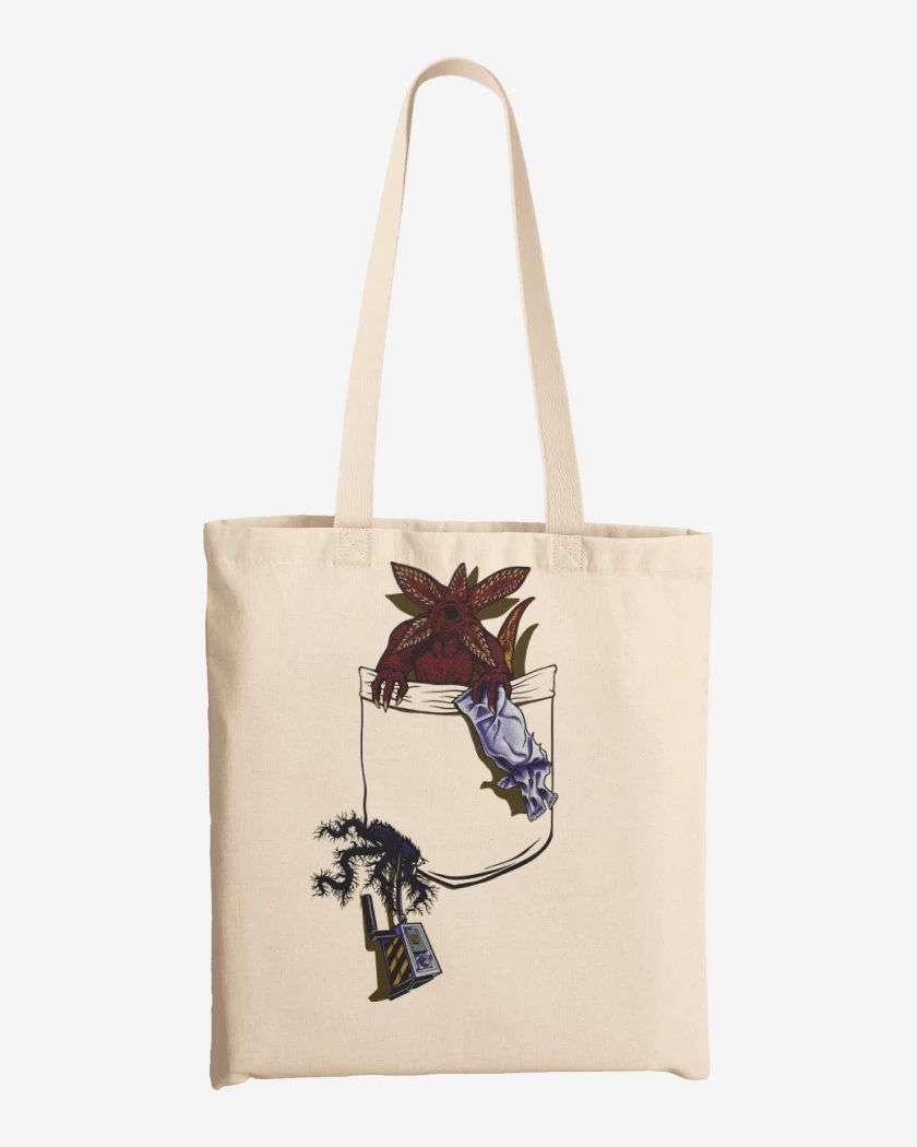 Totebag Demogorgon de Bolsillo