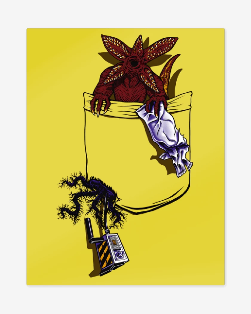Print metalico Demogorgon de Bolsillo