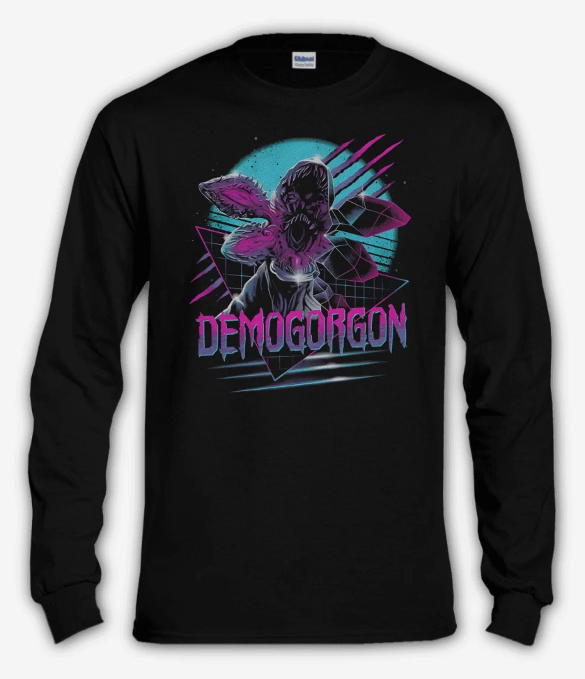 Polera manga larga Negro de Retrogorgon 