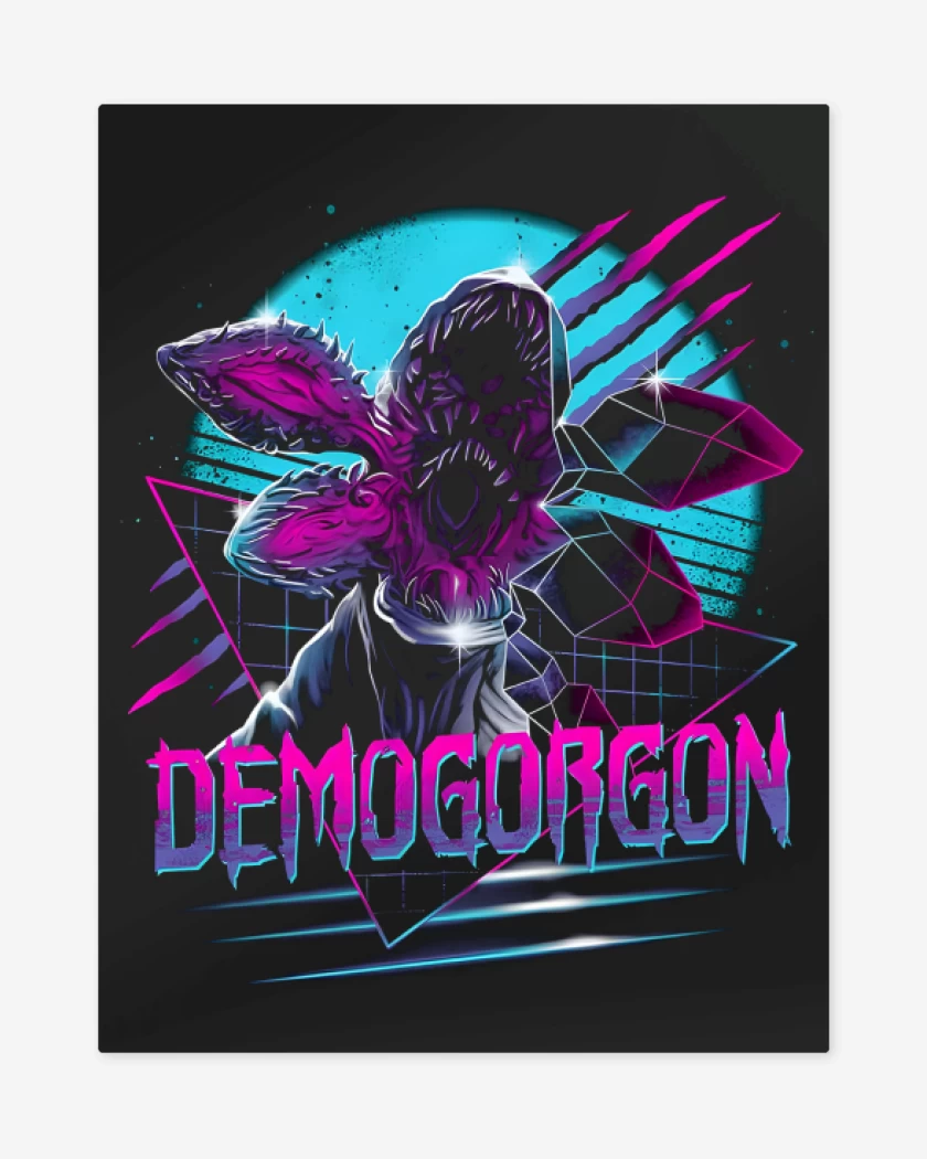 Print metalico Negro de Retrogorgon 