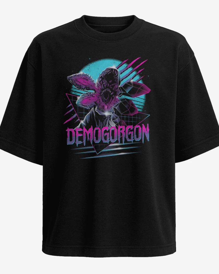Polera Oversize Negro de Retrogorgon 