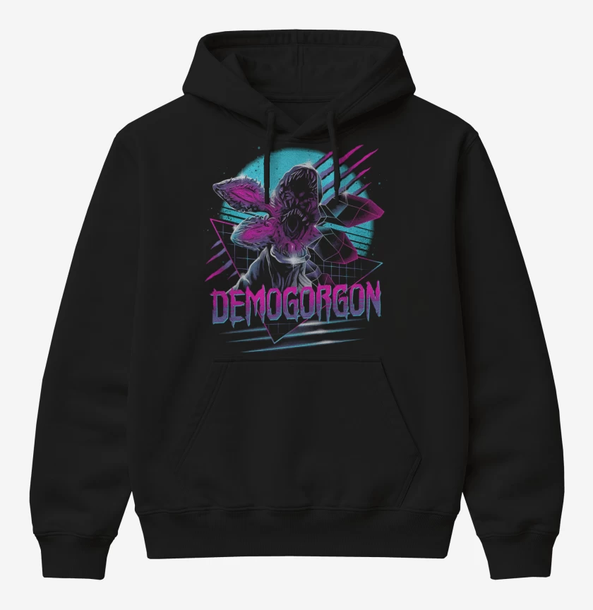 Poleron Canguro básico Negro de Retrogorgon 