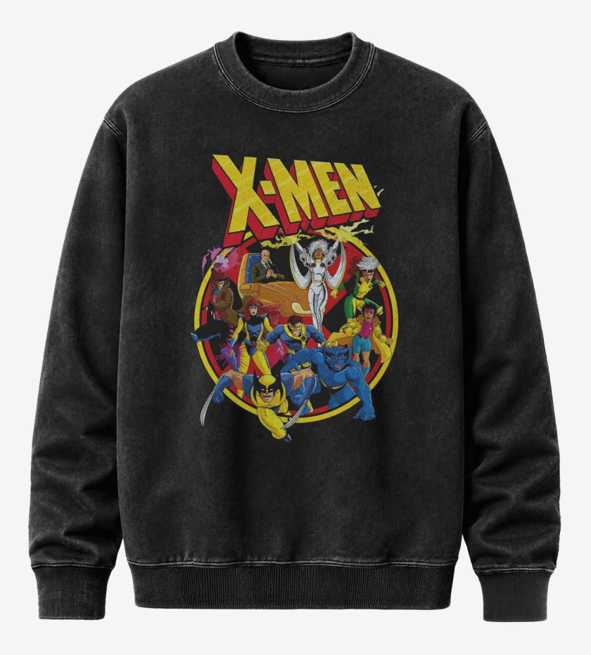 Poleron Polo Acid Wash Negro de Los Mutantes