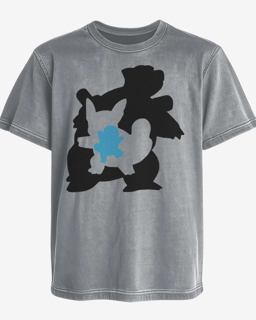 Polera desgastada Gris Melange de Squirtvolution
