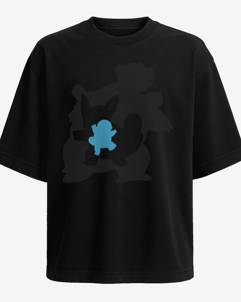 Polera Oversize Negro de Squirtvolution